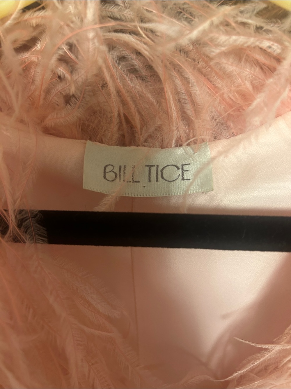 Bill Tice Ostrich Feather Pink Jacket Vest Vintage Hollywood xoxo - Picture 2 of 6